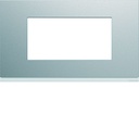 Plaque de finition Gallery 4 modules Titane entraxe 57 mm WXP0134