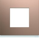 Plaque de finition Gallery 2 modules Rosé entraxe 71 mm WXP0502