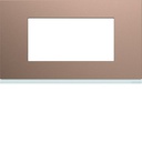 Plaque de finition Gallery 4 modules Rosé entraxe 57 mm WXP0534