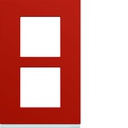 Plaque de finition Gallery 2 postes Eglantine verticale entraxe 57 mm WXP0622