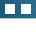 Plaque de finition Gallery 2 postes River horizontale entraxe 71 mm WXP0712