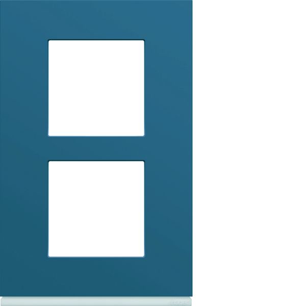 Plaque de finition Gallery 2 postes River verticale entraxe 57 mm WXP0722