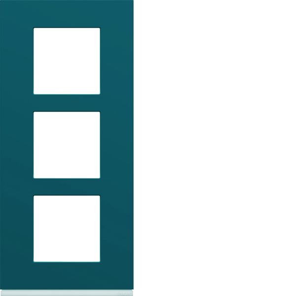 Plaque de finition Gallery 3 postes verticale Peacock entraxe 57 mm WXP0823