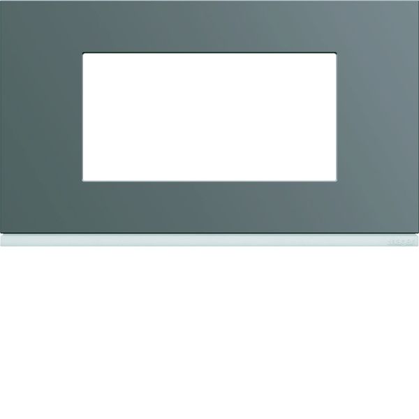 Plaque de finition Gallery 4 modules Taupe entraxe 57 mm WXP0934