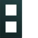 Plaque de finition Gallery 2 postes Anthracite verticale entraxe 71 mm WXP1042