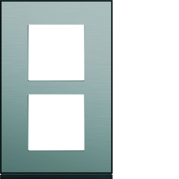 Plaque de finition Gallery 2 postes Acier verticale entraxe 57 mm WXP2122