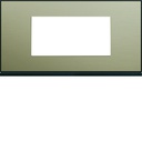 Plaque de finition Gallery 4 modules Bronze entraxe 71 mm WXP2204