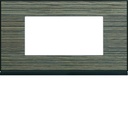 Plaque de finition Gallery 4 modules Pecan entraxe 57 mm WXP2434