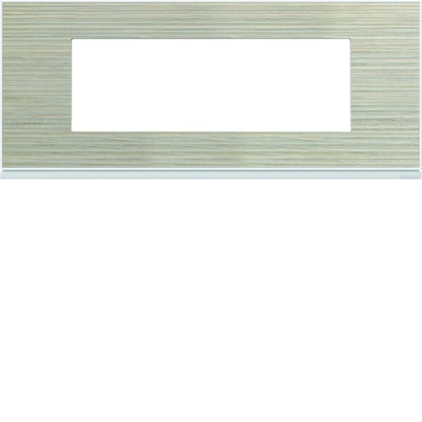 Plaque de finition Gallery 6 modules Latté entraxe 57 mm WXP2506