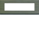 Plaque de finition Gallery 8 modules Grey wood entraxe 71 mm WXP4808