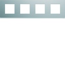 Plaque de finition Gallery 4 postes horizontale Titane entraxe 71 mm WXP0114