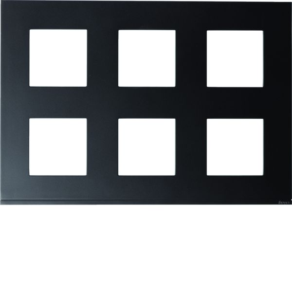 Plaque de finition Gallery 12 modules Nuit entraxe 71 mm WXP0286