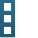 Plaque de finition Gallery 3 postes verticale River entraxe 71 mm WXP0743