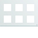 Plaque de finition Gallery 12 modules Antibactérien entraxe 71 mm WXP9986