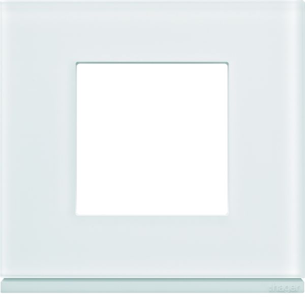 Plaque de finition Gallery 1 poste Moon glass WXP4002