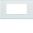 Plaque de finition Gallery 4 modules Moon glass entraxe 57 mm WXP4034