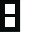 Plaque de finition Gallery 2 poste Midnight glass entraxe 57 mm WXP4122