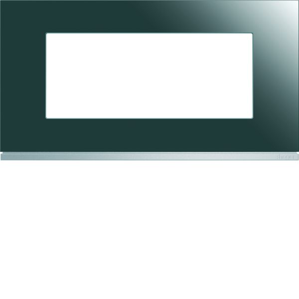 Plaque de finition Gallery 5 modules Mirror glass entraxe 71 mm WXP5005