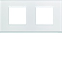 Plaque de finition Gallery 2 poste Moon glass entraxe 71 mm WXP4012