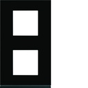 Plaque de finition Gallery 2 poste Midnight glass entraxe 71 mm WXP4142