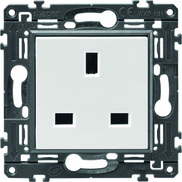 Prise de courant Gallery standard britannique Pure WXF191B