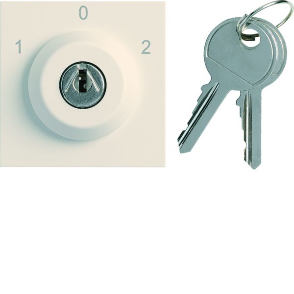 Interrupteur Gallery à clefs 3 positions 2 modules Dune WXF616D