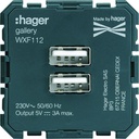 Chargeur Gallery USB A+A WXF112