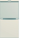 Enjoliveur Gallery interrupteur avec porte étiquette 1 module , finition Dune WXD012D