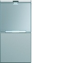 Enjoliveur Gallery interrupteur avec porte étiquette 1 module , finition Titane WXD012T