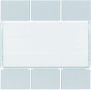 Enjoliveur 6 boutons poussoirs KNX gallery titane WXE306T