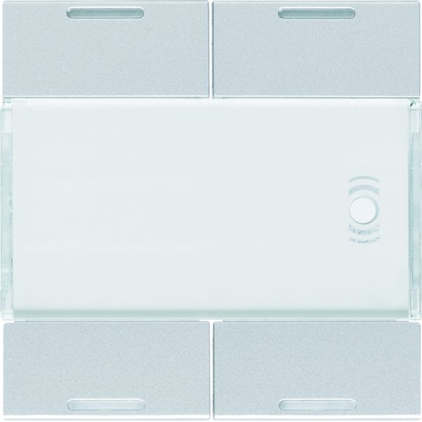 Enjoliveur 4 boutons poussoirs KNX gallery LED titane WXE314T