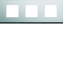 Plaque de finition Gallery 3 postes horizontale Natural alu entraxe 71 mm WXP4313