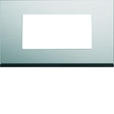 Plaque de finition Gallery 4 modules Natural alu entraxe 57 mm WXP4334