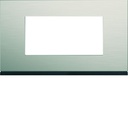 Plaque de finition Gallery 4 modules Antique alu entraxe 57 mm WXP4534