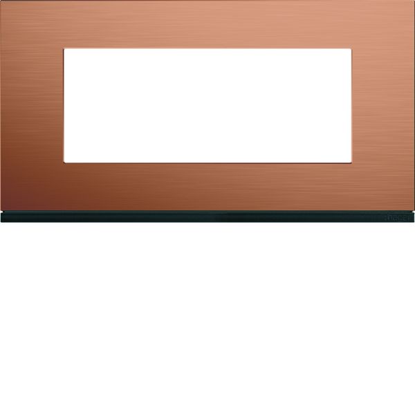 Plaque de finition Gallery 5 modules Copper alu entraxe 71 mm WXP4605