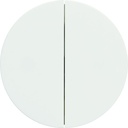 Va et vient ou bouton poussoir double InterBP duo Ateha Associable Blanc WJA040B