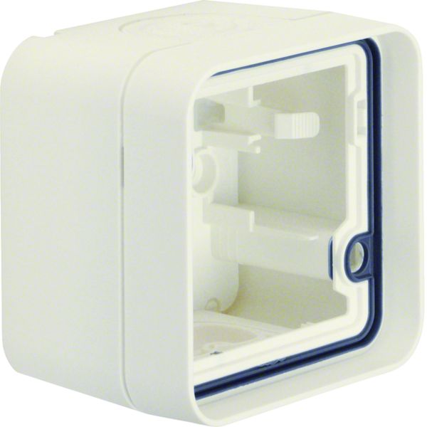 Boîte simple Cubyko étanche IP55 blanc associable pour pose en saillie WNA681B