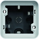 Boîte simple Cubyko étanche IP55 avec 2 embouts 1 entrée gris pose en saillie WNA684