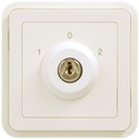 cubyko interrupteur à clé 3P extract. 0 associable Blanc WNA037B