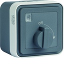 cubyko Minuterie bouton rotatif saillie gris IP55 WNC009