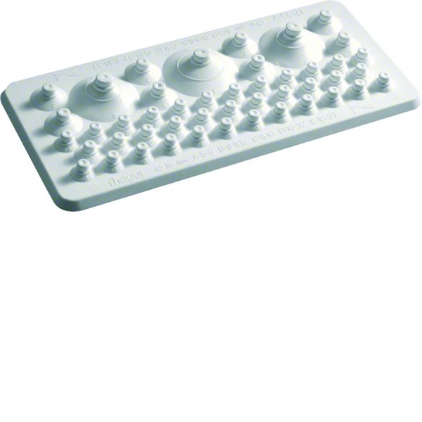 Plaque Entrée de câble pour coffret et armoire plastique avec entrées univers FZ426