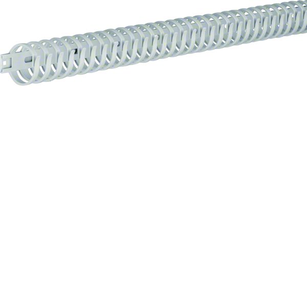 Goulotte de câblage flexible Polyamide sans halogene 30mm L=0,5m Gris clair M5692