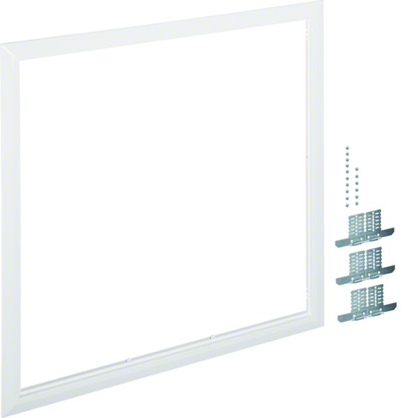 Cadre de finition univers RAL9010 Blanc pur pour armoire 3 travées H800xL800mm FZ13B