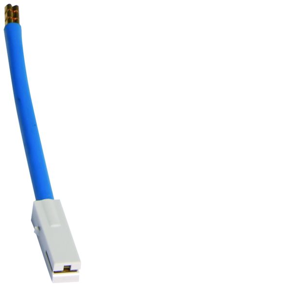 Câble de raccordement, 120mm, bleu, 10mm²,avec fiche,pour Répartiteur multifiche KZ004