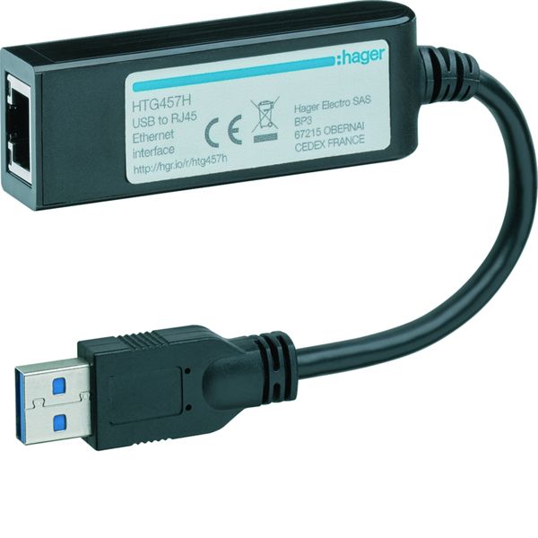 Adaptateur USB vers ethernet RJ45 pour agardio.manager HTG411H et HTG411L HTG457H