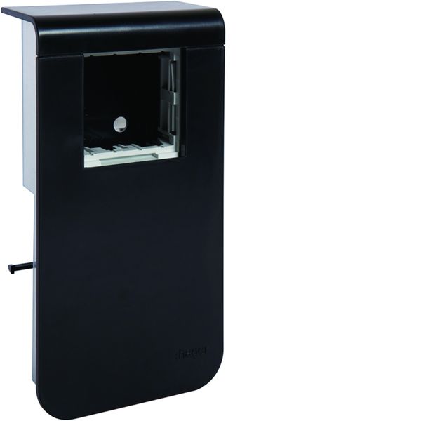 Support d'appareillage 45x45 pour plinthe SL15100 noir SL151009709011