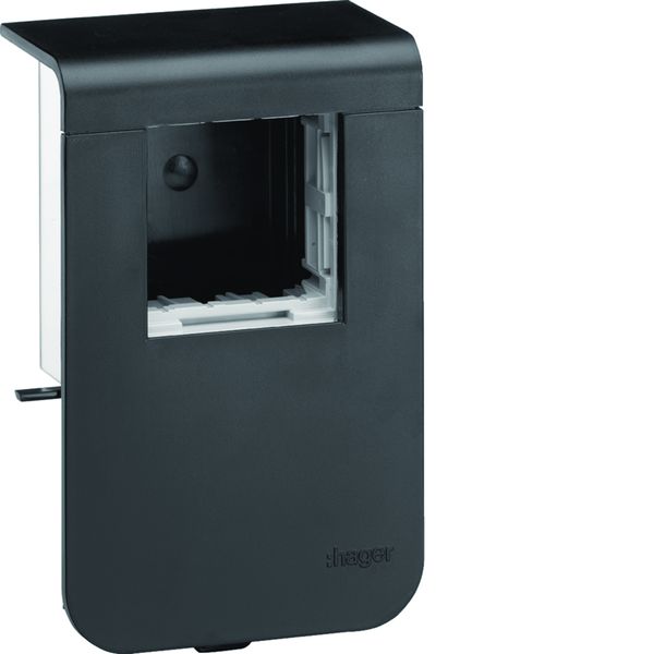 Support d'appareillage 45x45 pour plinthe SL20080 noir SL200809709011