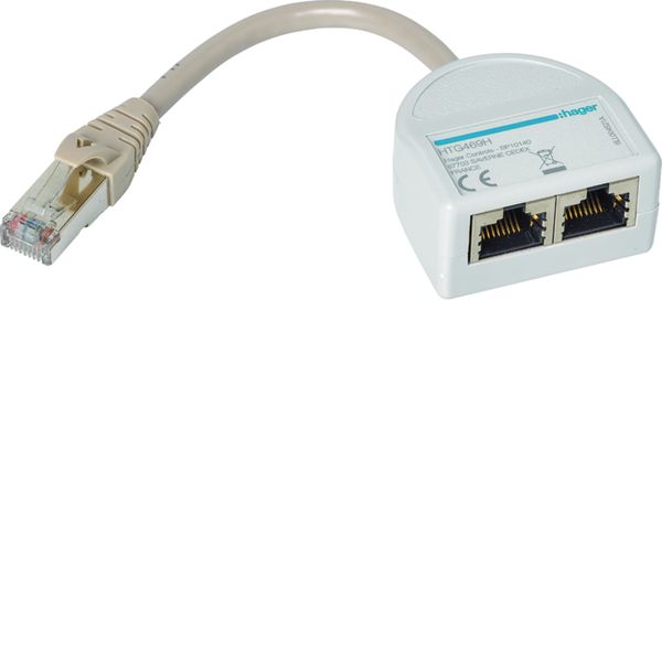 Eclateur de port 1 RJ45 vers 2 RJ45 pour port Modbus RS485 agardio HTG469H