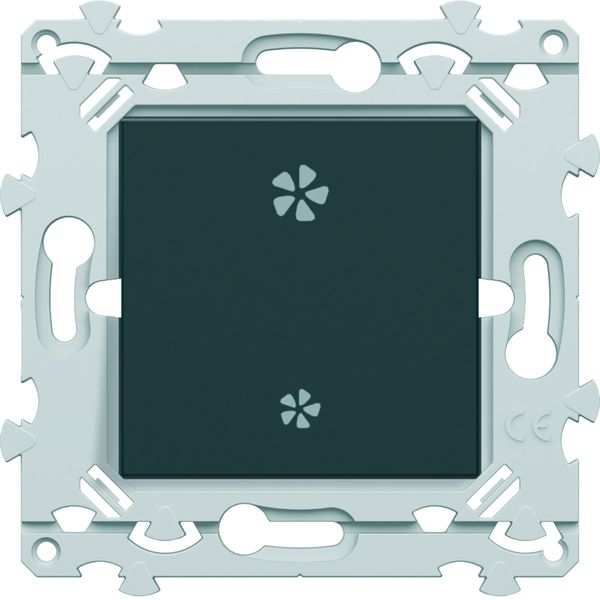 InterBP Duo Essensya VMC va et vient ou bouton poussoir Anthracite WE049A