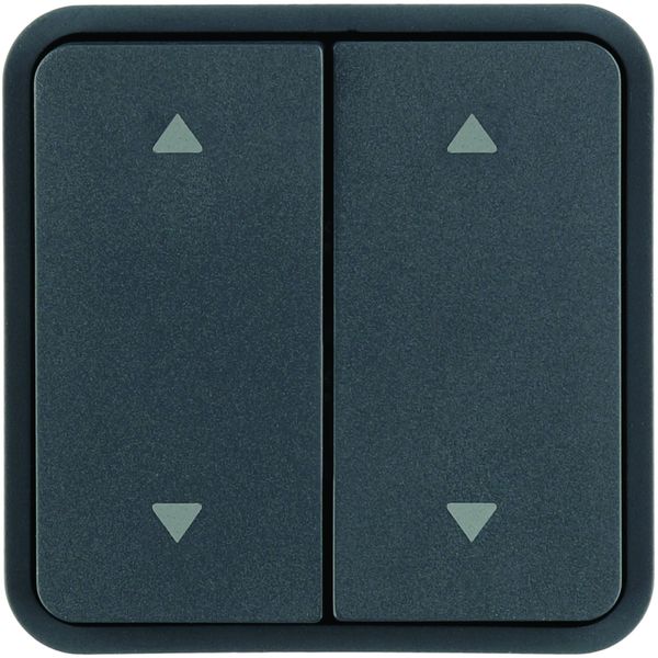 Cubyko 2 touches KNX pour 2 volets roulants coloris gris WNT974
